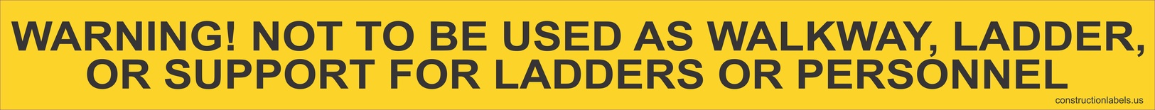 CABLE TRAY WARNING